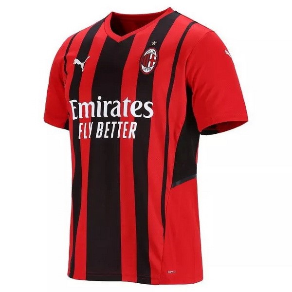 Heimtrikot AC Milan 2021-2022 Rote Günstige Fußballtrikots